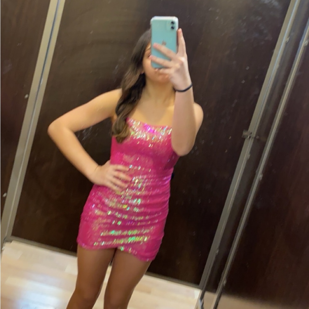 Windsor Vibrant Pink Sequin Dress